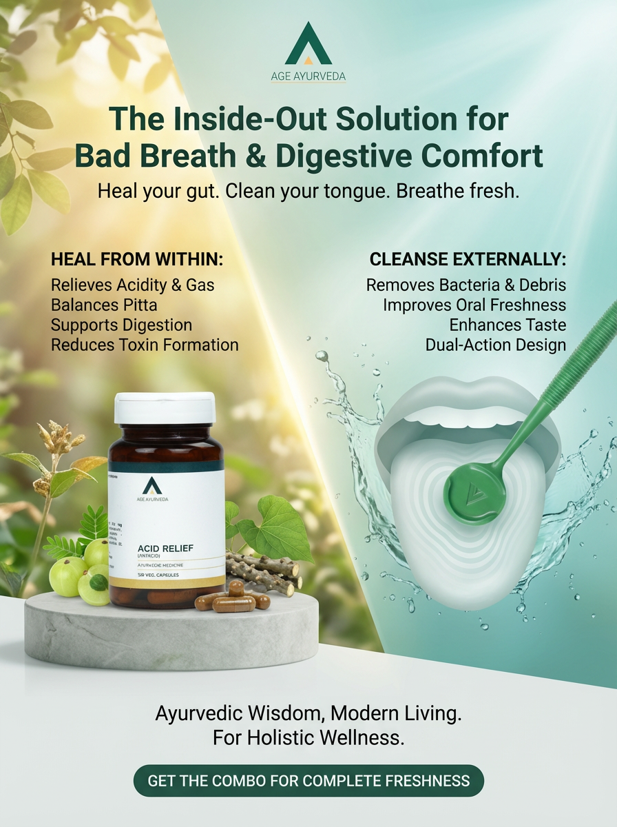Acid Relief + Nava Tongue Cleaner Combo Kit
