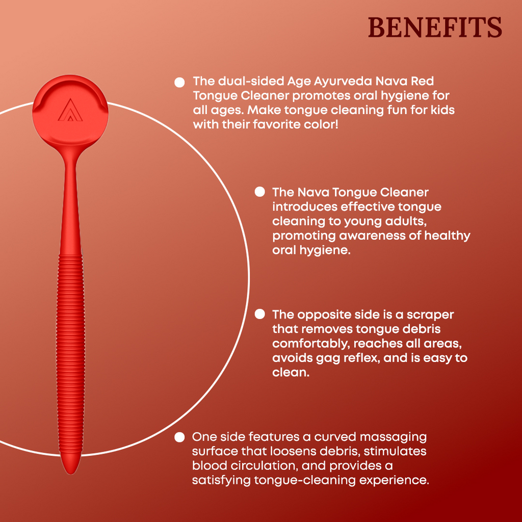 Cherry Red Nava Tongue Cleaner