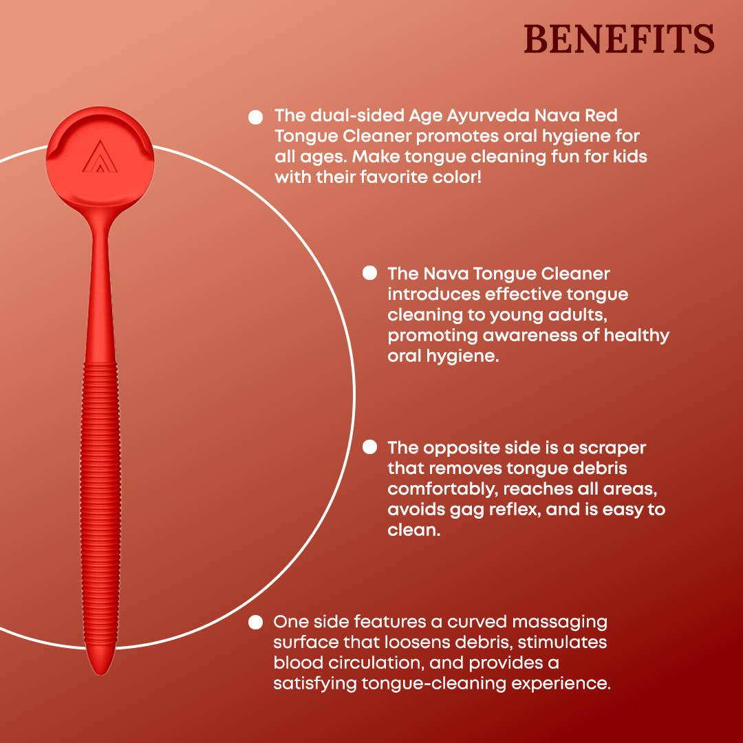 Cherry Red Nava Tongue Cleaner