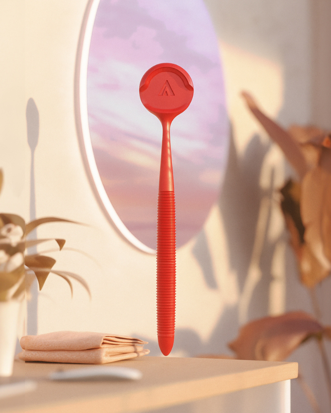 Cherry Red Nava Tongue Cleaner
