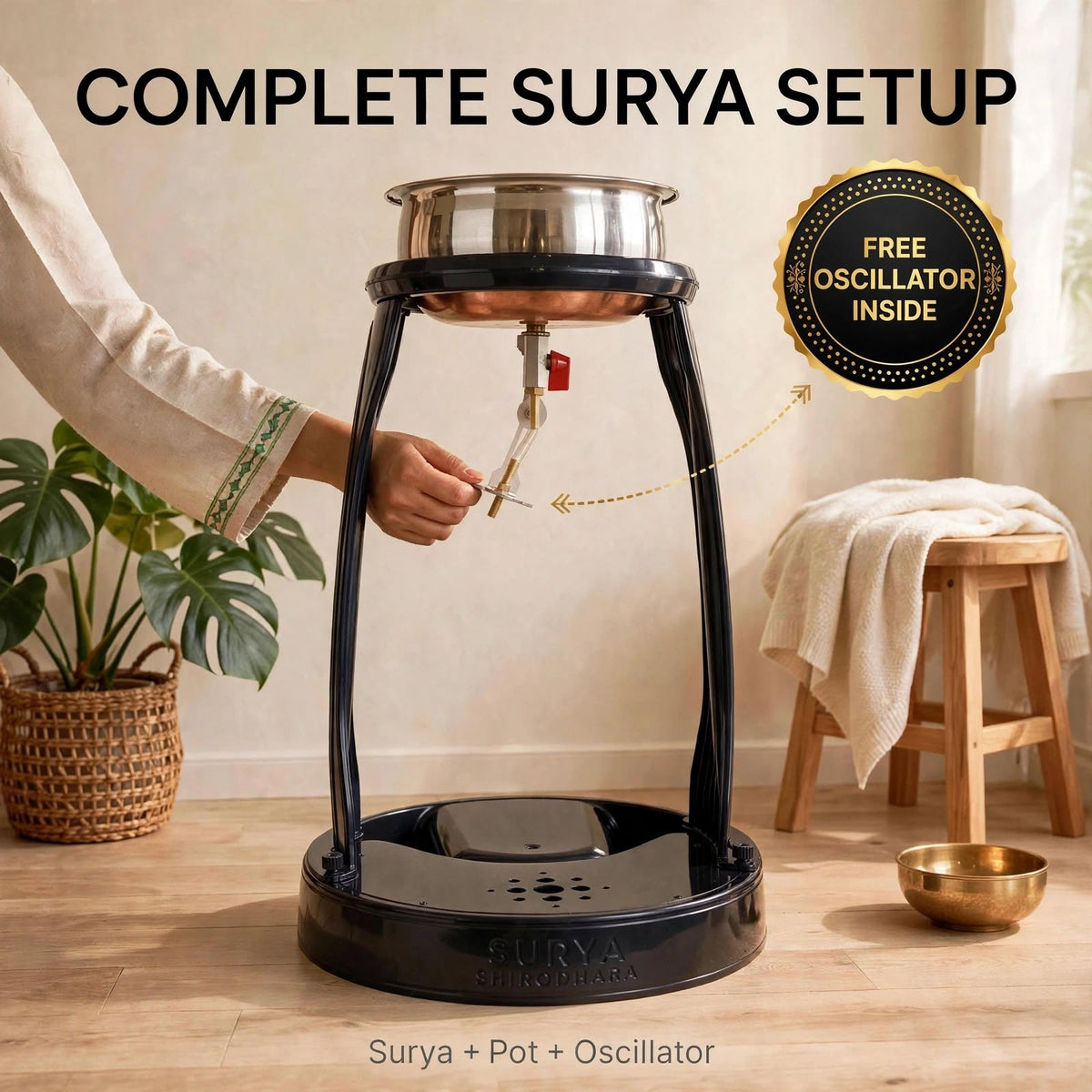 Surya Shirodhara - DIY Portable Shirodhara Machine
