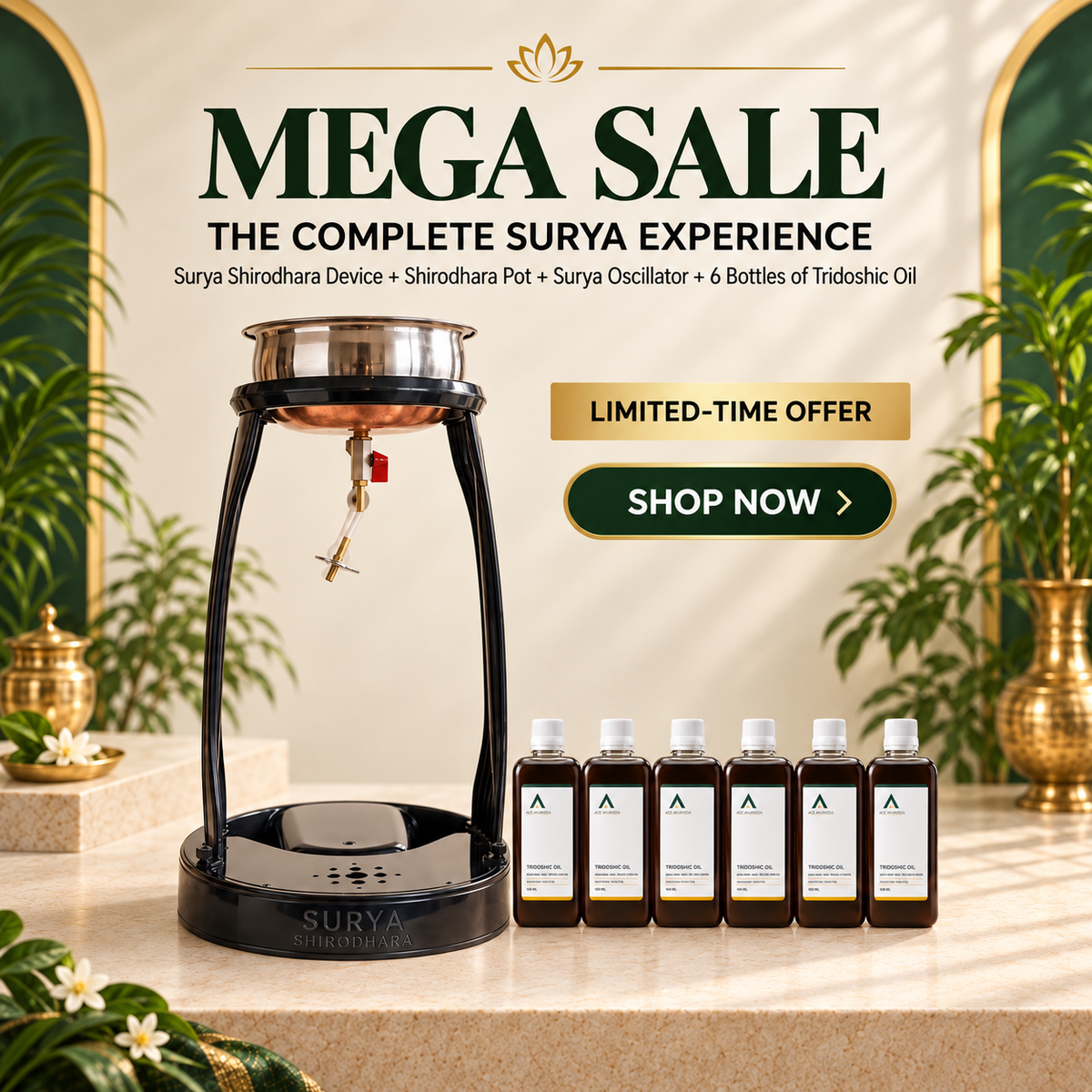 Surya Shirodhara - DIY Portable Shirodhara Machine