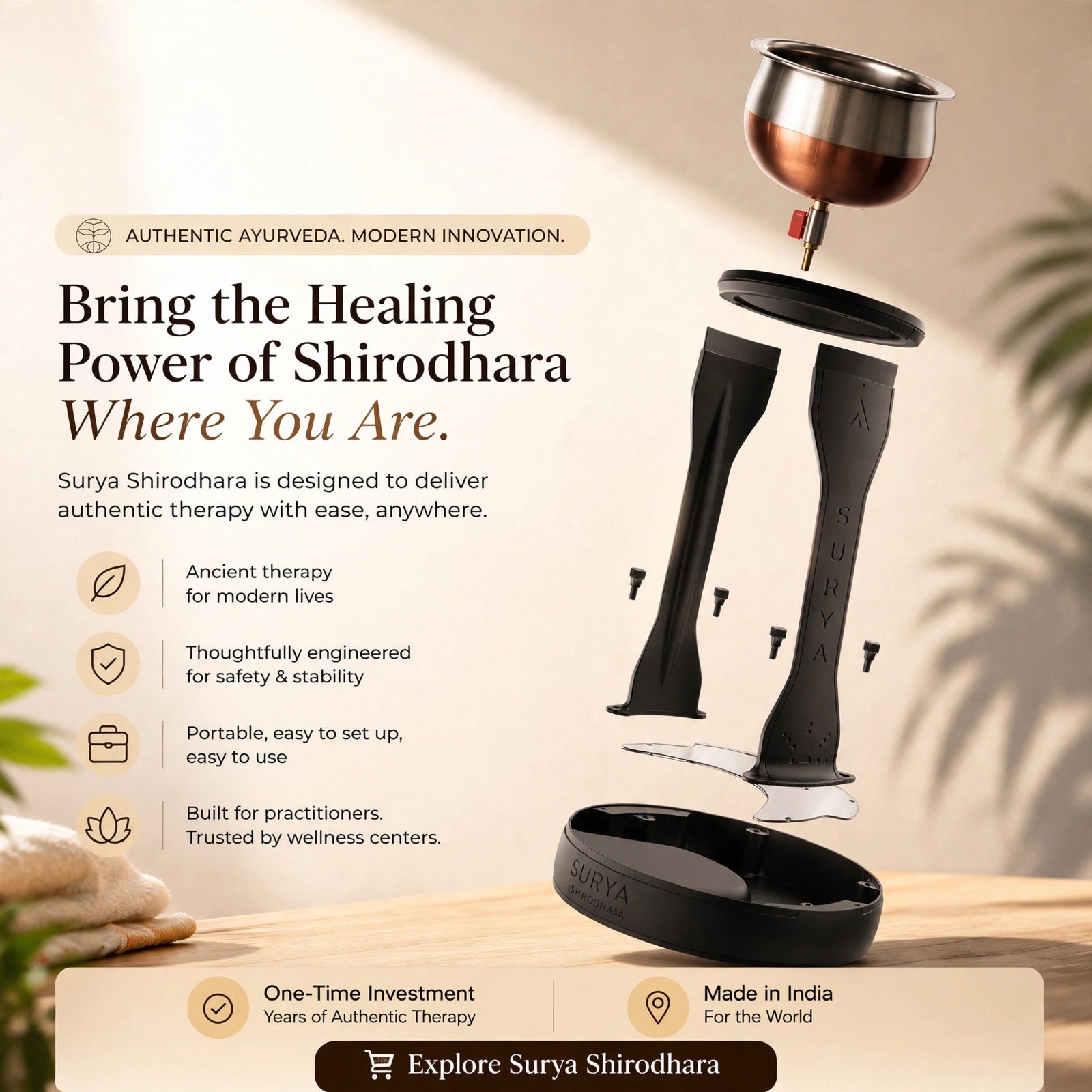 Surya Shirodhara - DIY Home Shirodhara Machine